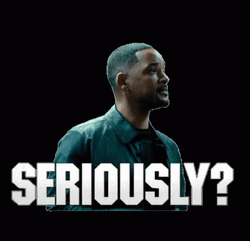 Seriously Head Turn Will Smith Meme GIF