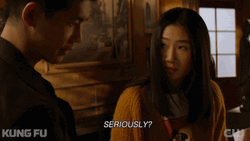 Seriously Surprised Olivia Liang Kung Fu Tv Series GIF