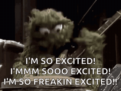 Sesame Street Character Excited GIF