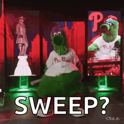Sesame Street Character In Phillies Jersey GIF