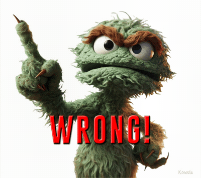 Sesame Street Character Saying Wrong GIF