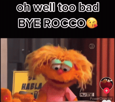 Sesame Street Character Says Oh Well Too Bad Bye Rocco GIF