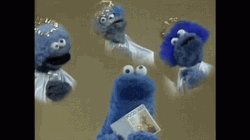 Sesame Street Cookie Monster Angels GIF