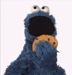 Sesame Street Cookie Monster Eats Your Art GIF
