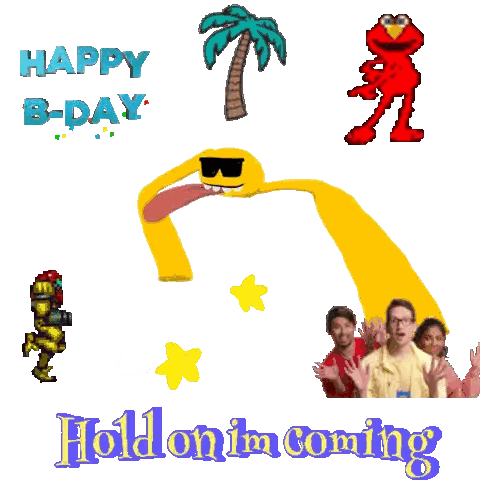 Sesame Street Happy Birthday Card Sticker