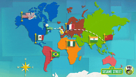 Sesame Street Map Pbs Kids GIF