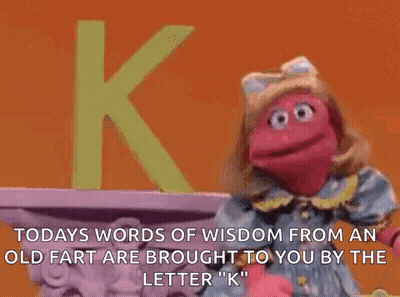 Sesame Street Words Of Wisdom Letter K GIF