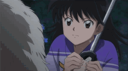 Sesshomaru Can't Kill Rin GIF