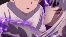 Sesshomaru Emitting Dark Aura GIF