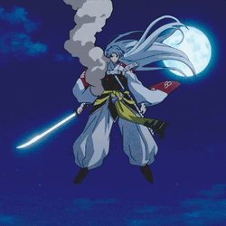 Sesshomaru Flying In The Sky GIF