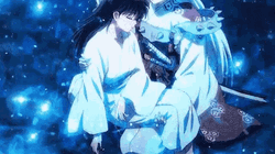 Sesshomaru Looking At Rin GIF
