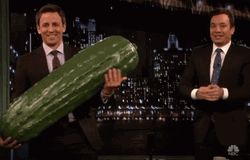 Seth Meyers Carrying Pickle