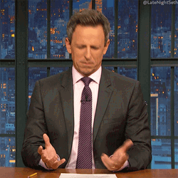 Seth Meyers Confused Face GIF