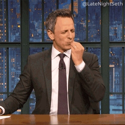 Seth Meyers Doing Chef's Kiss GIF