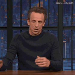 Seth Meyers Not Again Kind Of Facial Reaction GIF