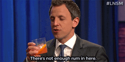 Seth Meyers Not Enough Rum Here GIF