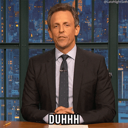 Seth Meyers SNL Duhhh GIF