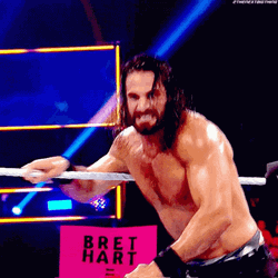 Seth Rollins Attacks On The Ring GIF
