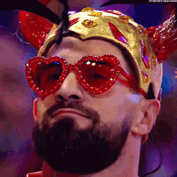 Seth Rollins In Red Heart Shades GIF