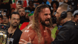 Seth Rollins Makes Commotion GIF