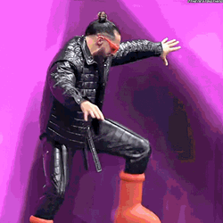 Seth Rollins Plays On The Stage GIF
