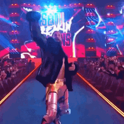 Seth Rollins Rocking On The Stage GIF