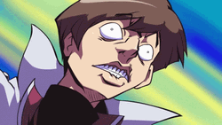 Seto Kaiba Exagerrated Shocked Reaction GIF