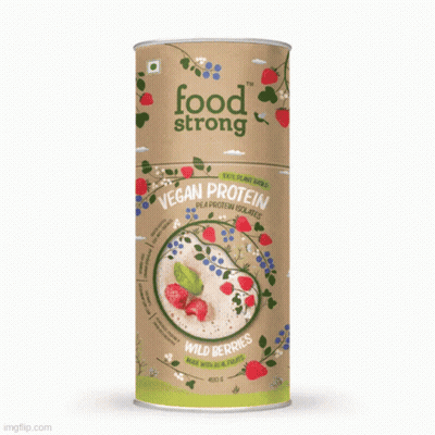 Several Food Strong Products Including Chocolate Smoothie Lite GIF
