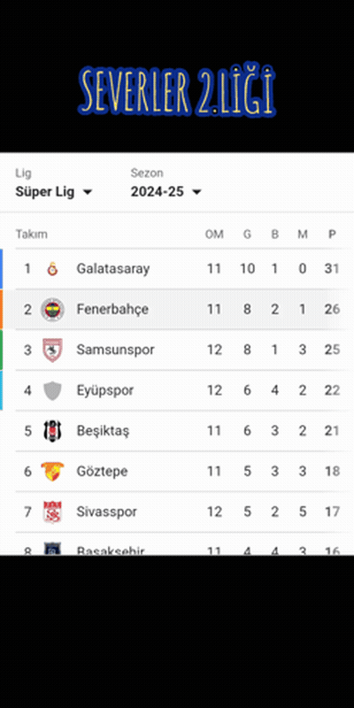 Severler 2 Lig Screenshot