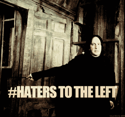 Severus Snape Haters To The Left GIF
