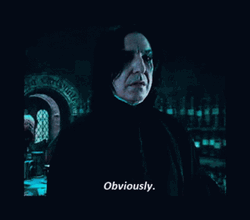 Severus Snape Obviously GIF