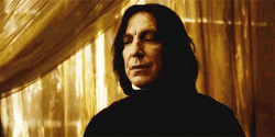Severus Snape Staring Leaving GIF