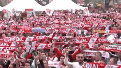 Sevilla Fc Crowd Banners GIF