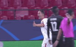 Sevilla Fc Player Number 9 And 11 GIF