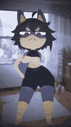 Sexy Black Furry GIF