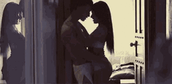 Sexy Couple Hot Kisses Time  GIF