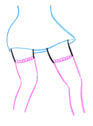Sexy Dance Animation Wearing Mini Skirt GIF