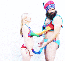 Sexy Funny Couple Tied Bikini  GIF