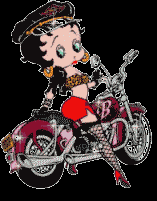 Sexy Hog Rider Betty Boop GIF