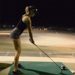 Sexy Lady Golf Swing GIF