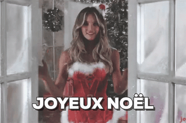 Sexy Lady Joyeux Noel GIF