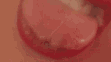 Sexy Red Lips Seductive Lick Sucking GIF