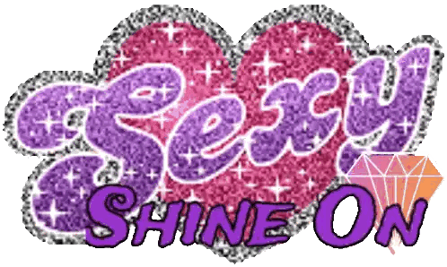 Sexy Shine On Logo With Heart Sticker