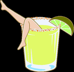 Sexy Woman Legs On Margarita GIF