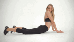 Sexy Workout Ieva Laguna Stretching Exercise GIF