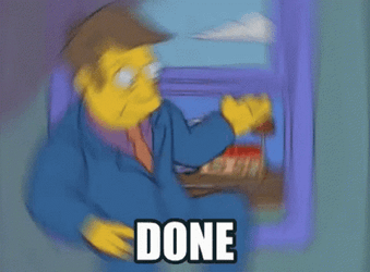 Seymour Skinner Done And Done Escaping Fire GIF