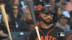 Sf Giants Kevin Pillar Shaking His Head GIF