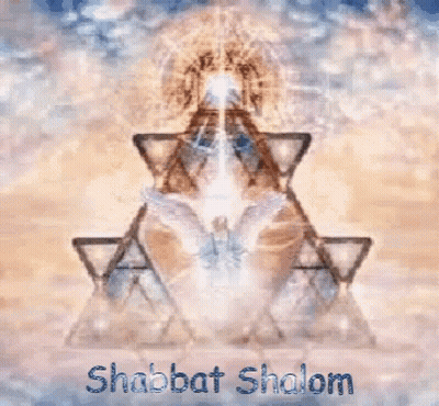 Shabbat Shalom Sign With Star Of David GIF