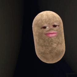 Shacking Hot Potato With Face GIF