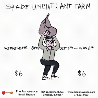 Shade Uncut Ant Farm Man Holding Leaf Over Head GIF